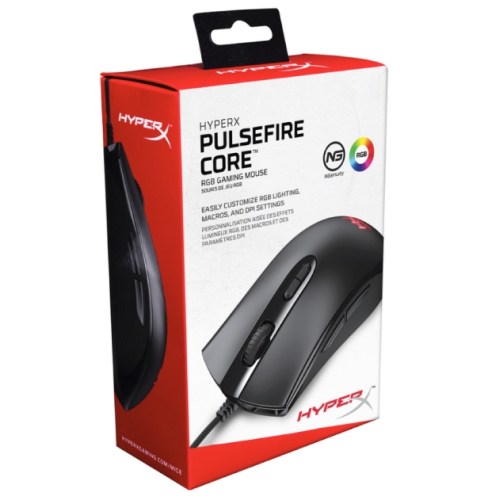 Rato Óptico HyperX Pulsefire Core RGB Gaming 6200DPI